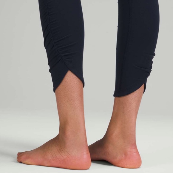 Lululemon Align High Rise Pant Ruched Waist Leggings True Navy Blue 14 NWT - Picture 4 of 12
